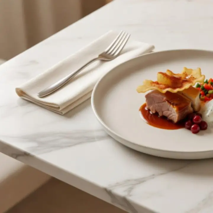 Séf különleges fine dining fogása